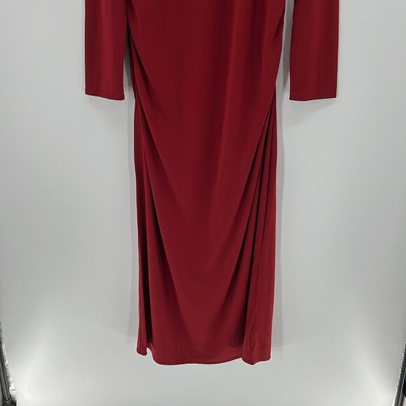 J. Crew Women's Long-sleeve dress in jersey crepe - Red - XL - New with tags - Picture 3 of 7